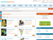 Tablet Screenshot of indiabizportal.com